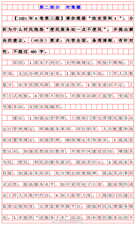 公务员申论考点汇总写作指南