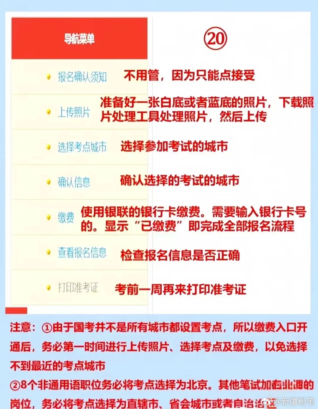 国家公务员考试报名指南及须知