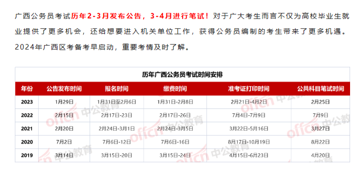 广西公务员考试报考流程与时间详解攻略