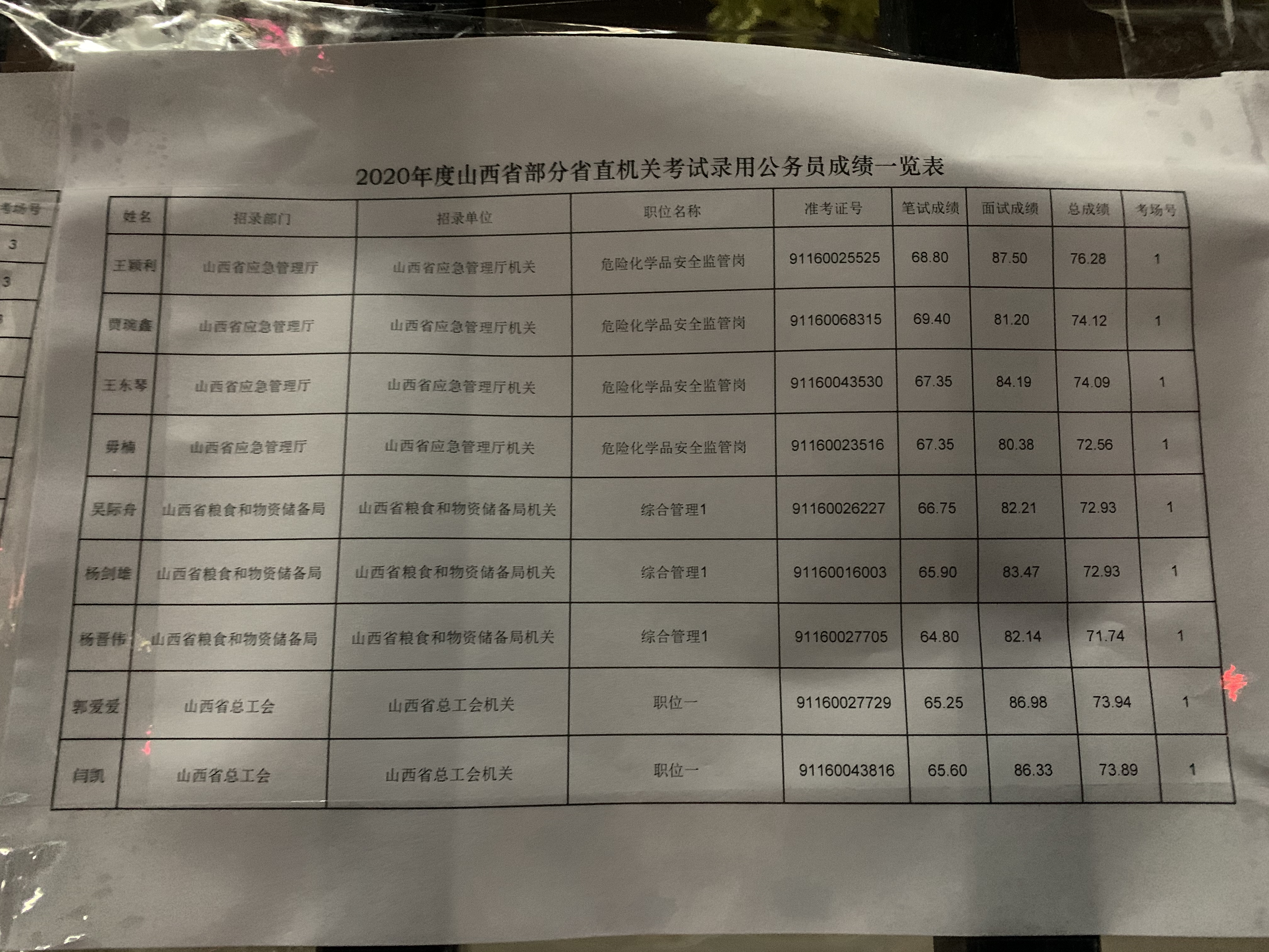 XXXX年度公务员考试录取公告，重要通知发布！