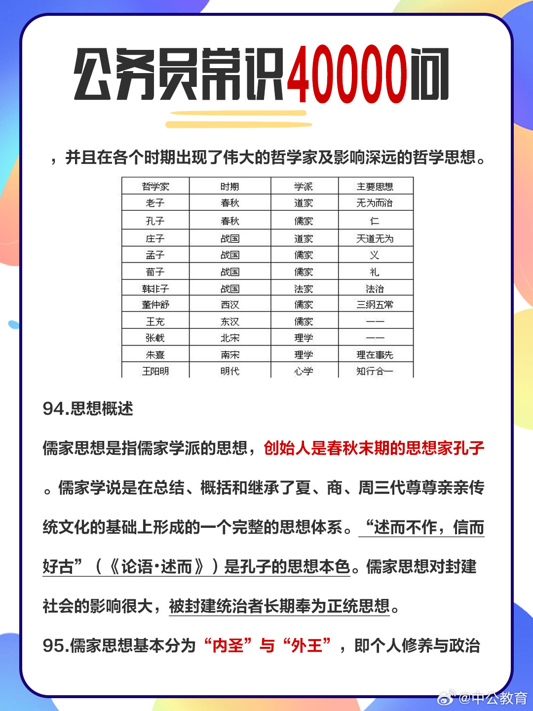 公务员必备常识详解800条